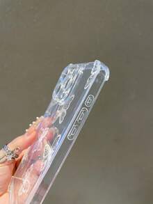 1pc Minimalist Butterfly Pattern Transparent TPU Shockproof Phone Case, Suitable As Holiday Gift For Boyfriend/Girlfriend, Compatible With Apple XS/XS Max/XR/11/12/13/14/14 Plus/15/15 Plus/16/16 Plus/17 And More - Clear - View 6