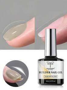 Gel transparente COLOURSMILE para realzar las uñas, extensiones de gel, base de gel en un solo frasco, extensiones de uñas de gel UV-LED, ajustable - Multicolor - Ver 13