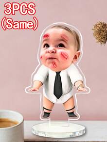 Bộ 1/3/5 món đồ trang trí bàn làm việc bằng acrylic in hình "Baby Boss" theo yêu cầu, đồ trang trí acrylic cá nhân hóa, đồ trang trí bàn làm việc bằng acrylic mừng sinh nhật "Baby Boss", quà lưu niệm độc đáo, đồ trang trí bàn làm việc bằng acrylic in ảnh theo yêu cầu. - Nhiều màu - Xem 21
