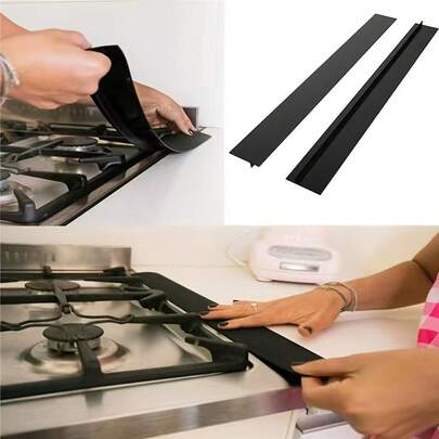 Silicone Gap Strip, Kitchen Gas Stove Sealing Strip, Kitchen Oil And Dirt Prevention Strip, Silicone Sealing Insert Strip