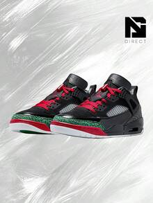 Jordan Spizike Low Black Classic Green White Varsity Red – Men's Lifestyle Sneakers – Shoes For Man -Vintage-Spring & Summer-Inspired Running Shoes, Shock-Absorbing Comfort, Gym To Streetwear Casual Wear-Easter Gift– FQ1759 060 - Black/Classic Green/White/Varsity Red - 查看 2