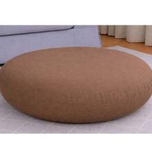 Premium Round Activity Cushion – Garden, Decor & Chair Cushion (60*60*10 Cm) - Mocha Brown - View 2