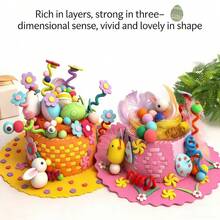 Children's Easter DIY Hat Kit - Holiday Costume Craft Materials - Multicolor - View 1