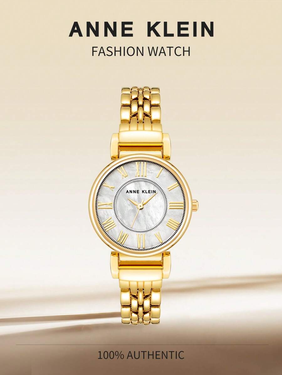 Anne Klein Women's Bracelet Watch, Classic Ladies Watch With Stainless Steel Strap, Women's Formal Watch, Women's Round Watch - Gold 2 - View 1