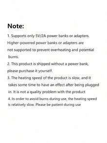 子宫保暖带 电加热腰带 防寒神器 石墨烯加热 USB充电 手部保暖 不含电池 - 粉紅色的 - 查看 5