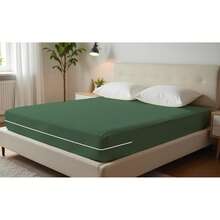 Double Gel Knit Mattress Cover With Zipper - 綠色 - 查看 12