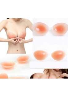 Invisible Silicone Adhesive Bra Enhances And Lifts Breasts - Cinnamon - Xem 10