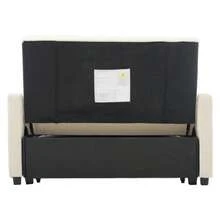 Multifunctional Folding Sofa Bed, Adjustable Backrest, Ideal For Small Apartments And Student Residences, Comfortable Sofa Bed 180x127 Cm - Beige - View 5