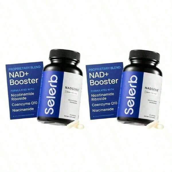Bestseller!Selerb NAD+ Supplement For Men - With Liposomal NAD+, CoQ10, L-Carnitine, L-Arginine, Maca & Ashwagandha - Energy, Circulation & Prostate Support - 60 Capsules Healthcare Fitness.Supplement Vitamin,Free Shipping.