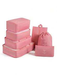 8pcs Packing Cubes Set - Lightweight Travel Luggage Organizer Bags With Shoe Bag, Suitable For Backpack/Suitcase Clothes Storage System, Essential For College Dorm & Holiday Trip - Multicolor - View 22