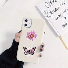 500pcs/Roll 1" Butterfly & Flower Shaped Stickers - Aesthetic Self-Adhesive Decals For Phone Case, Laptop, DIY Painting & Gift Box Sealing, Romantic Baking Labels - 500pcs - View 5