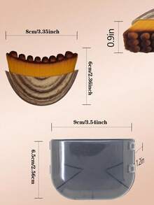 1支全新淋巴轮廓面部刷，干刷式面部刷，淋巴引流按摩器，精准贴合肌肤，缓解疲劳，1支装，旅行必备，经济实惠，旅行化妆刷，女士礼物，化妆师，专业全套化妆工具 - 多色 - 查看 6