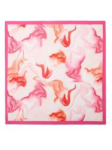 1条印花围巾/头巾/方巾，适合日常使用 - 彩色 - 查看 3