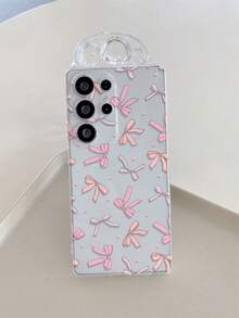 1pc Butterfly & Heart Pattern Transparent TPU Soft Phone Case, Anti-Drop Anti-Scratch Anti-Fingerprint, Precise Camera Cutout, Compatible With Samsung, Nothing, Pixel, INFINIX, Compatible With Redmi - Multicolor - View 4