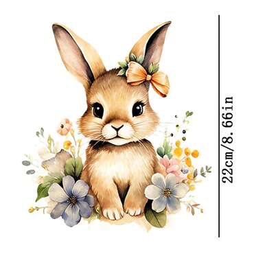 1/2/3 peças de apliques termocolantes de coelho, removíveis e laváveis, ideais para camisetas, jeans, suéteres, bolsas, almofadas e travesseiros. Rainha