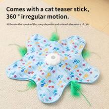 1pc Electric Butterfly Cat Toy, Auto Start/Stop Function, Smart Butterfly Motion To Attract Cats, Suitable For Holiday Gifts, Indoor Entertainment & Interaction, Consume Cat Energy (Random Color) - Multicolor - View 5