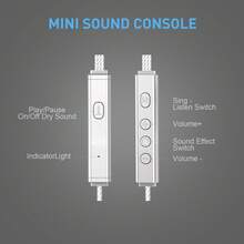 Ear Monitor Headphones With Mic Karaoke HiFi Wired Headset Built-In Sound Card Bass Dynamic Earphone Noise-Cancelling, Bluetooth Live KTV Earphones With DJ Sound Console System,3 Channel Audio Mixer(Bluetooth,Wired,Microphone) For Live Singing,Life Live,Personal Singing Practice - Multicolor - View 8