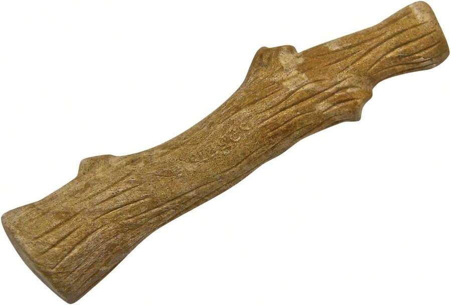 Durable Chew Toy With Wood Flavor Perfect For Moderate Chewers Medium Size - Dogwood Brown - View 1