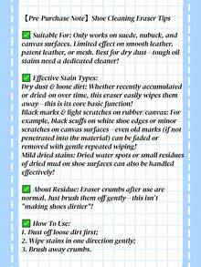 1pc Portable Suede Shoe Cleaner, Waterless, Easy To Carry, Suitable For Cleaning Velvet, Leather, Sneakers And White Shoes, Dry Cleaning Detergent, Travel-Friendly Shoe Care Eraser, Non-Abrasive, Ideal For Sneakers, Shoes, Spring/Summer, Gifts, Home & Bedroom Decor, Beach, Travel, Men & Women, Vacation - Multicolor - View 6