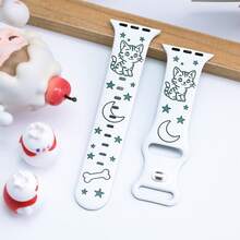 Animal Carved Watch Band Compatible With Apple Watch 10 42mm 46mm, Fits 40mm 44mm 41mm 45mm 38mm 42mm Ultra/Ultra2 49mm, Animal Carved Strap Suitable For Series 10 9 8 7 6 5 4 3 2 1 (Band Only, Watch Not Included) - Multicolor - View 3