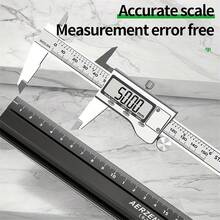 [1pc High Precision Aluminum Ruler] 1pc BAOLIAN Aluminum Alloy Ruler - Multi-Functional Protective Straight Edge, High Precision, Cut Resistant, Non-Slip, Ink-Proof, Industrial Grade Measuring Tool - A - View 9