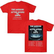 TheWeeknd After Hours Til Dawn Europe 2026 Tees Graphic T Shirts Women Men Hip Hop T-Shirt  Style Clothes Cotton T-Shirts - Black - View 4