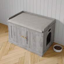 Cat Litter Box Enclosures - 淺灰色 - 查看 2
