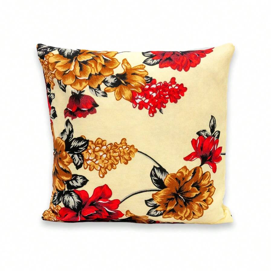 1 Cushion Cover With Zipper 40x40 Collection 2024 Gorgeous - FLORAL - RED FLORAL - View 1