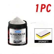 KineShineX 85克玻璃抛光粉 - 只需几分钟即可轻松修复汽车挡风玻璃、车窗和家用窗户/橱柜上的划痕和雾化（无划痕配方） - A - 查看 8