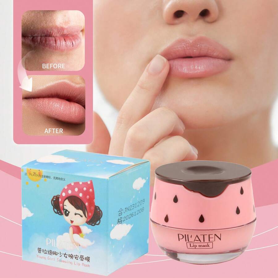Hydrating Lip Sleeping Mask, Nourishing Lip Balm Cream For Soft Smooth Lips, Daily Moisturizing Lip Care For Women - Strawberry - View 1
