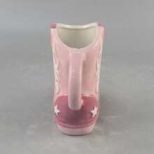 创意个性化可爱陶瓷花朵靴子马克杯，ins风高跟靴造型陶瓷杯 - 彩色 - 查看 9