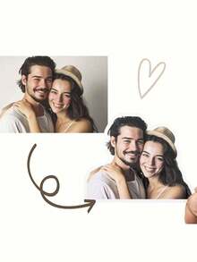 100/80/40/20/10/1pc Customized Alien Photo Stickers, Personalized Photo Stickers, Custom Stickers, Water Bottle Stickers, Laptop Stickers, Car Stickers, Your Own Photos, Family Photos, Couple Photos, Girlfriend/Boyfriend Photos, Back To School Season Labels - Multicolor - View 5