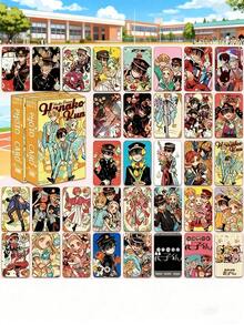 55张《地缚少年花子君》全息动漫人物卡片，闪亮LOMO明信片[8.6*5.7cm]，派对礼物，生日礼物，圣诞礼物（包装样式随机） - 彩色 - 查看 8