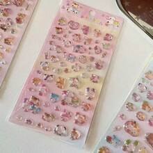 Cute Animal 3D Embossed Stickers, Cartoon Fun Toy Stickers, Transparent Phone Case Decorative Stickers - Multicolor - View 8