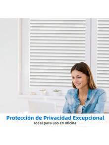 Window Privacy Film Frosted Glass Film For Bathroom, Non Adhesive Static Cling Removable Window Sticker For Glass Door, Anti-UV Opaque Coverings, Blinds Pattern - Blinds - View 4