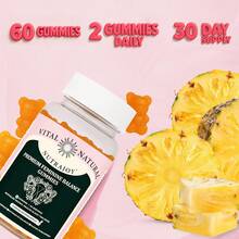 MONTUE Gomitas Premium Feminine Balance para Mujeres - probioticos vaginales femeninos,Probióticos para la Salud Femenina que fortalecen el pH y el sistema inmunitario,bajar de peso, sabor a piña hawaiana - 60 unidades - sabor a piña hawaiana - Ver 9