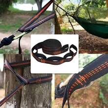 2m Outdoor Hiking Hammock Rope, Wear-Resistant High Strength Tree Hanging Swing Fixed Strap Hammock Accessories - Multicolor - View 4