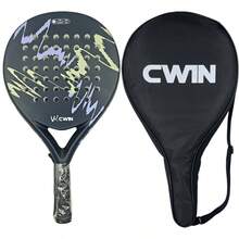 CAMEWIN Padel Racket Tennis Carbon Fiber Soft EVA Face Tennis Paddle Racquet Racket With Padle Bag Cover - Multicolor - View 9