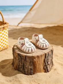 Infant Infant Girls Sandals Summer Infant Wedding Dress Flat Shoes Newborn Crib Shoes First Walkers Prewalkers Shoes - White - View 8