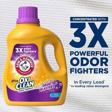 ARM & HAMMER Plus OxiClean Odor Blasters Liquid Laundry Detergent, Fresh Burst, 77 Loads – Powerful Odor Elimination, Deep Cleaning For Stubborn Stains, Long-Lasting Fresh Scent, 2-In-1 Formula With OxiClean Stain Fighters, Ideal For High-Efficiency Washers,  For All Fabric Types, Perfect For Activewear, Towels, And Everyday Laundry - 預設 - 查看 5