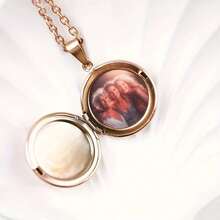 Photo Pendant Necklace Personalized Commemorative Necklace Commemorative Necklace Anniversary Gift - Multicolor - View 8