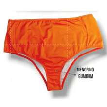Biquini manga nula  elegante    Rosa 3d  Apliques  Assimétrico    Férias  Praia  viagem - Laranja - Visão 4