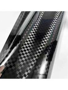 New High Gloss PET Checkered Forged Carbon Fiber Self-Adhesive Sticker Roll, Stretchable Car Wrap Aluminum Foil With Air Release, Suitable For Cars, Motorcycles, Bicycles And Other Vehicle Customization, Forged Carbon Fiber Customization Film - One Size Fits All - View 11