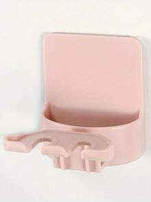 1pc Wall-Mounted Toothbrush & Toothpaste Holder, Space-Saving Bathroom Storage Rack, No Drilling Or Adhesive Required, Hygienic Countertop/Bathroom Organizer - Multicolor - View 6