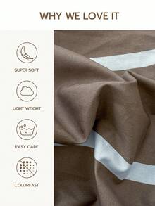 1件装100%纯棉床单，水洗棉，柔软舒适，男女通用，适合宿舍、学校、卧室装饰，简约风格 - 彩色 - 查看 2