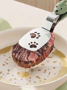 2-In-1 Stainless Steel Spatula And Tongs, Pancake Maker Tool, Double-Layer Steak And Fish Grilling Flipper - Multicolor - View 9