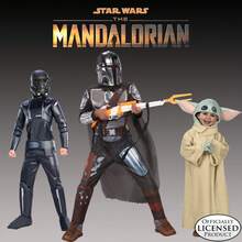 KIWI Costume de cosplay classique du Mandalorien (Star Wars), combinaison grise et marron avec armure et cape argentées imprimées, idéal pour le carnaval et les fêtes à thème galactique - Multicolore - Voir 5