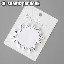 30 szt./opakowanie minimalistycznych japońskich bloczków z serii Dialogue Box, urocze, świeże notatki, artykuły szkolne, artykuły papiernicze - Wielokolorowe - Zobacz 7