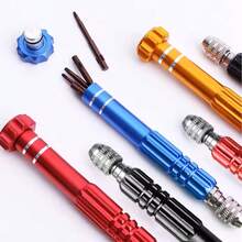 Zestaw do naprawy okularów 5 w 1, wielofunkcyjny miniśrubokręt, narzędzia i akcesoria do konserwacji okularów, odpowiednie do okularów, zegarków, elektroniki - Śrubokręt 5 w 1 - Zobacz 1