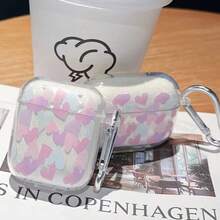 Heart & Fantasy Print Protective Case Compatible With Apple Charging Case, Scratch-Resistant And Anti-Drop - Clear - View 5